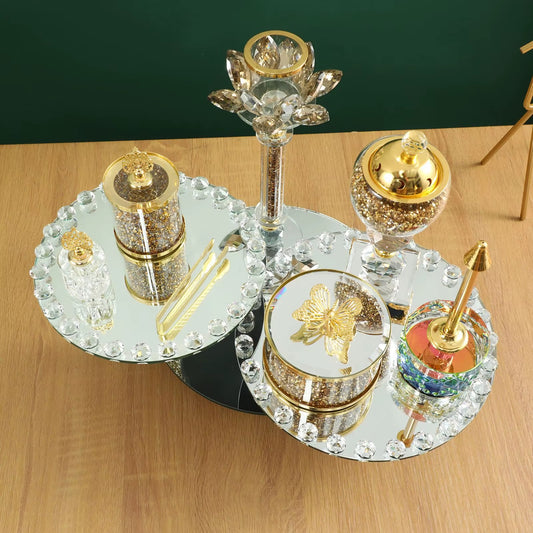 Brûleur d’encens design – Cristal & métal haut de gamme